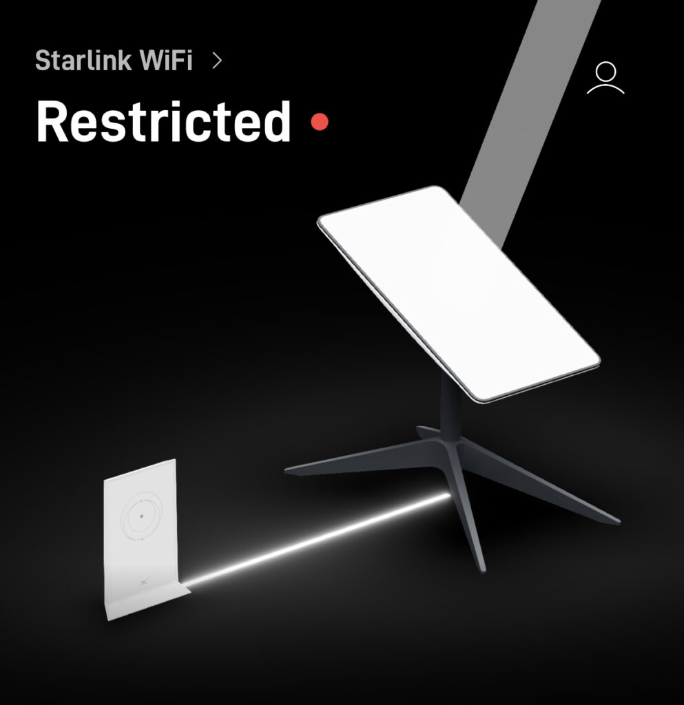 Starlink in restricted mode